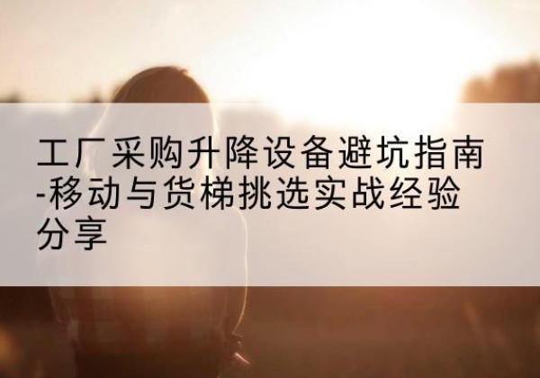 宁远移动式升降机怎么选-工厂采购升降设备避坑指南-移动与货梯挑选实战经验分享